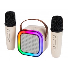 Karaoke sistema RGB Bluetooth su 2 mikrofonais Blow